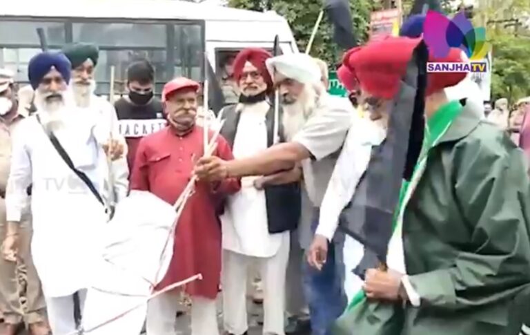 ਹੁਣ ਕਿਸਾਨਾਂ ਨੇ ਘੇਰੀ ਕੇਂਦਰੀ ਮੰਤਰੀ ਦੀ ਗੱਡੀ