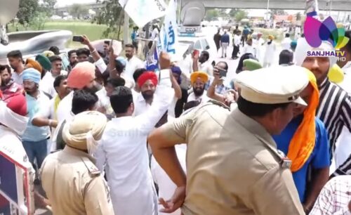 ਆਪ ਵੱਲੋਂ ਕੈਪਟਨ ਦੀ ਰਿਹਾਇਸ਼ ਸਿਸਵਾਂ ਦਾ ਕੀਤਾ ਗਿਆ ਘਿਰਾਓ