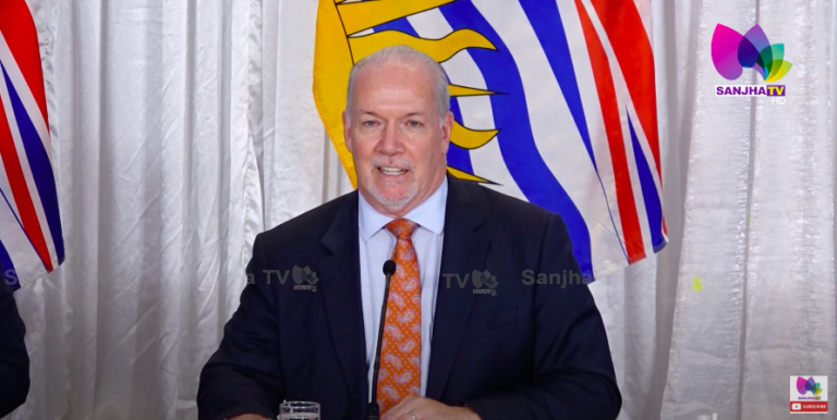 British Columbia ਦੇ Premier John Horgan ਨੇ ਅਪਣੇ ਪੰਜਾਬੀ MLA’s ਨਾਲ ਰਲ ਕੇ ਕੀਤੀ ਪ੍ਰੈਸ ਕਾਨਫਰੰਸ |