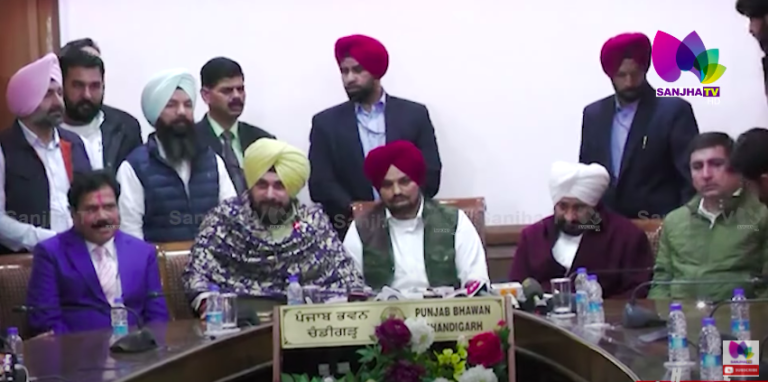 5911 ਦੀ ਹੋਈ ਸਿਆਸਤ ‘ਚ ਧਮਾਕੇਦਾਰ ਐਂਟਰੀ ! CM ਦੀ ਹਾਜ਼ਰੀ ‘ਚ ਸਿੱਧੂ ਨੇ ਫੜਿਆ ਕਾਂਗਰਸ ਦਾ ਹੱਥ l Sanjha TV I