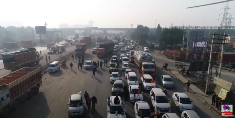 DRONE SHOT ਰਾਹੀਂ ਦੇਖੋ ‘ਫਤਿਹ ਮਾਰਚ’ ਦਾ LIVE ਨਜ਼ਾਰਾ | EXCLUSIVE COVERAGE | SANJHA TV