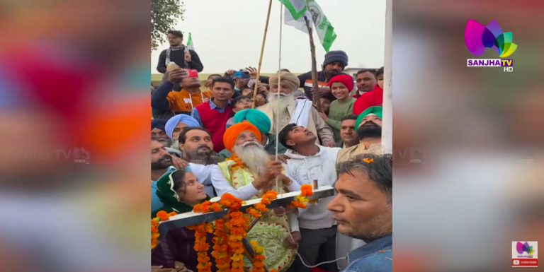ਗੁਰਨਾਮ ਸਿੰਘ ਚਡੂਨੀ ਦੇ ਪਿੰਡ ਅੰਦੋਲਨ ਦੀ ਜਿੱਤ ਦਾ ਜਸ਼ਨ, ਲੋਕਾਂ ਨੇ ਨੋਟਾਂ ਦੇ ਹਾਰ ਨਾਲ ਲੱਦ ਦਿੱਤਾ ਚਡੂਨੀ