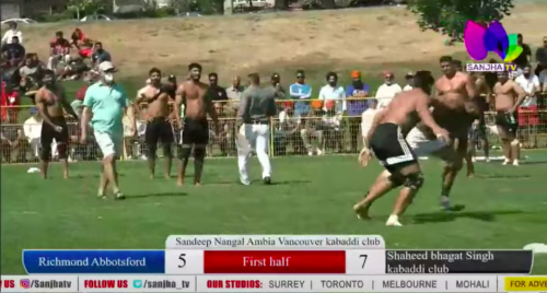 Live: 🛑”GLADIATOR” Sandeep Nangal Ambia Vancouver Kabaddi Cup || SanjhaTv