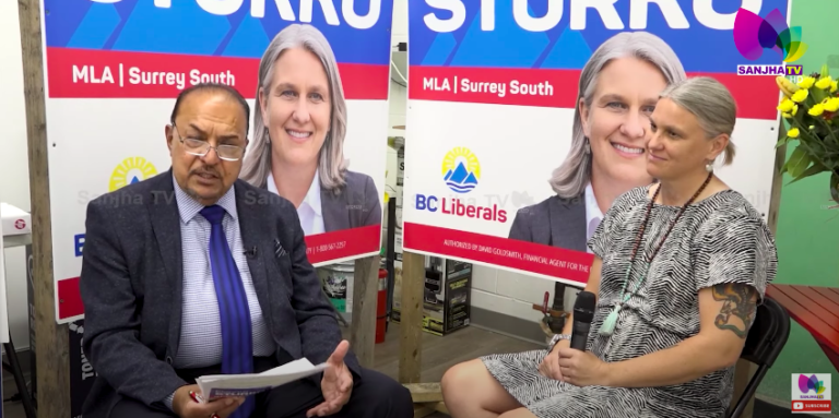 LIVE Talk Show with CJ Sidhu (Host) & Eleanor Sturko ( Guest ) | Sanjha TV |