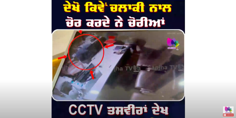 ਦੇਖੋ ਕਿਵੇਂ ਚਲਾਕੀ ਨਾਲ ਚੋਰ ਕਰਦੇ ਨੇ ਚੋਰੀਆਂ, CCTV ਤਸਵੀਰਾਂ ਦੇਖ ਤੁਸੀ ਵੀ ਹੋ ਜਾਉਗੇ ਹੈਰਾਨ