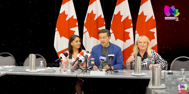Conservative Leader Pierre Poilievre in Surrey | Sanjha Tv |